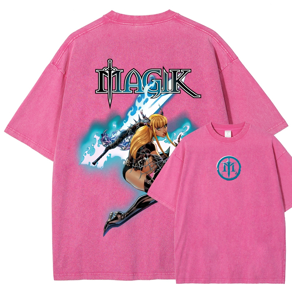 Magik Unisex Fit Washed T-Shirt 2509020568
