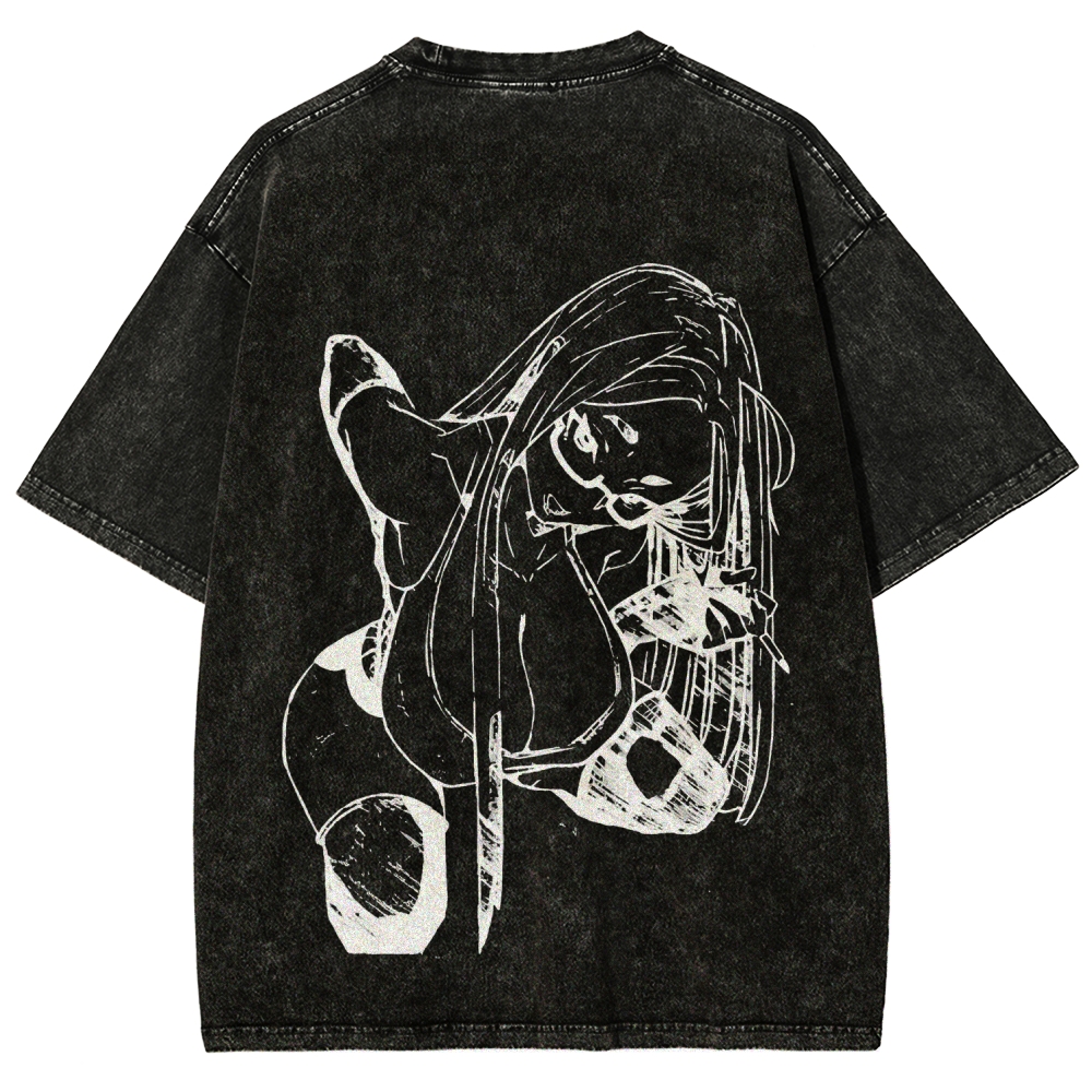 Dandadan Seiko Ayase Unisex Fit Washed T-Shirt 2509022555