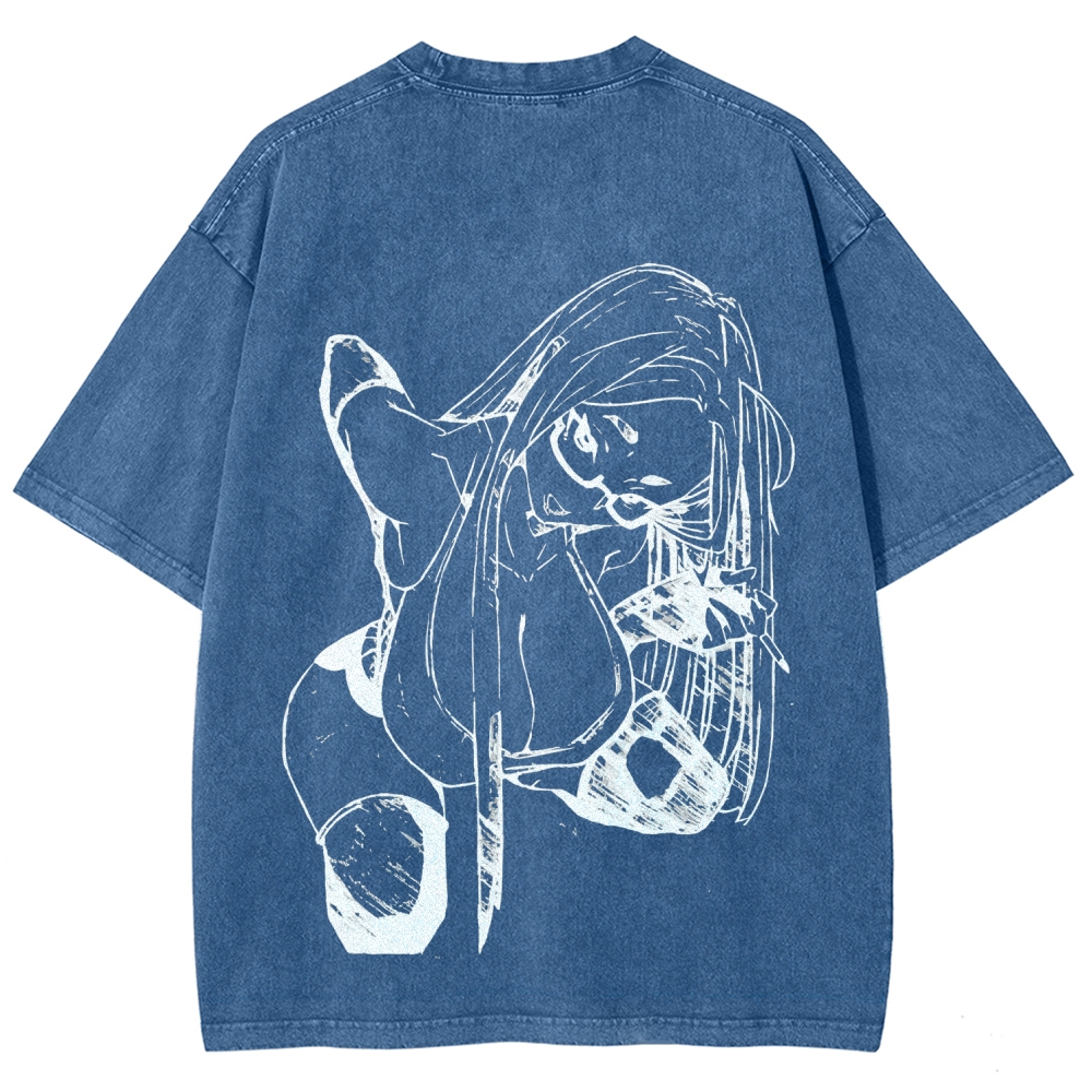 Dandadan Seiko Ayase Unisex Fit Washed T-Shirt 2509022555