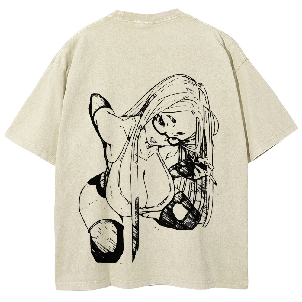 Dandadan Seiko Ayase Unisex Fit Washed T-Shirt 2509022555