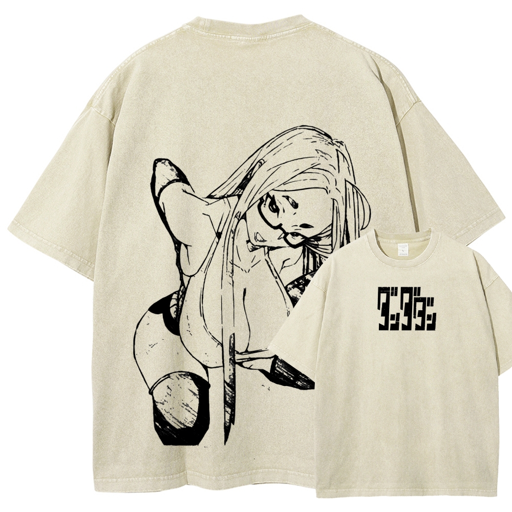 Dandadan Seiko Ayase Unisex Fit Washed T-Shirt 2509022555