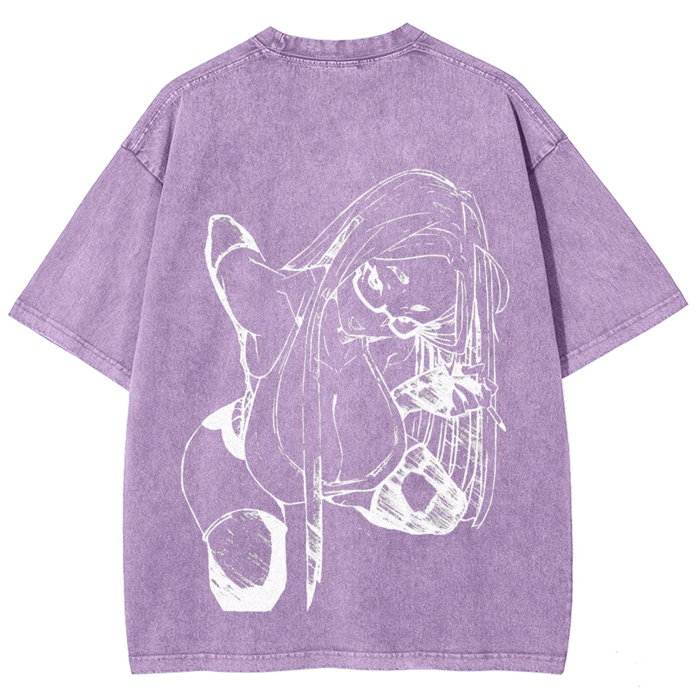 Dandadan Seiko Ayase Unisex Fit Washed T-Shirt 2509022555