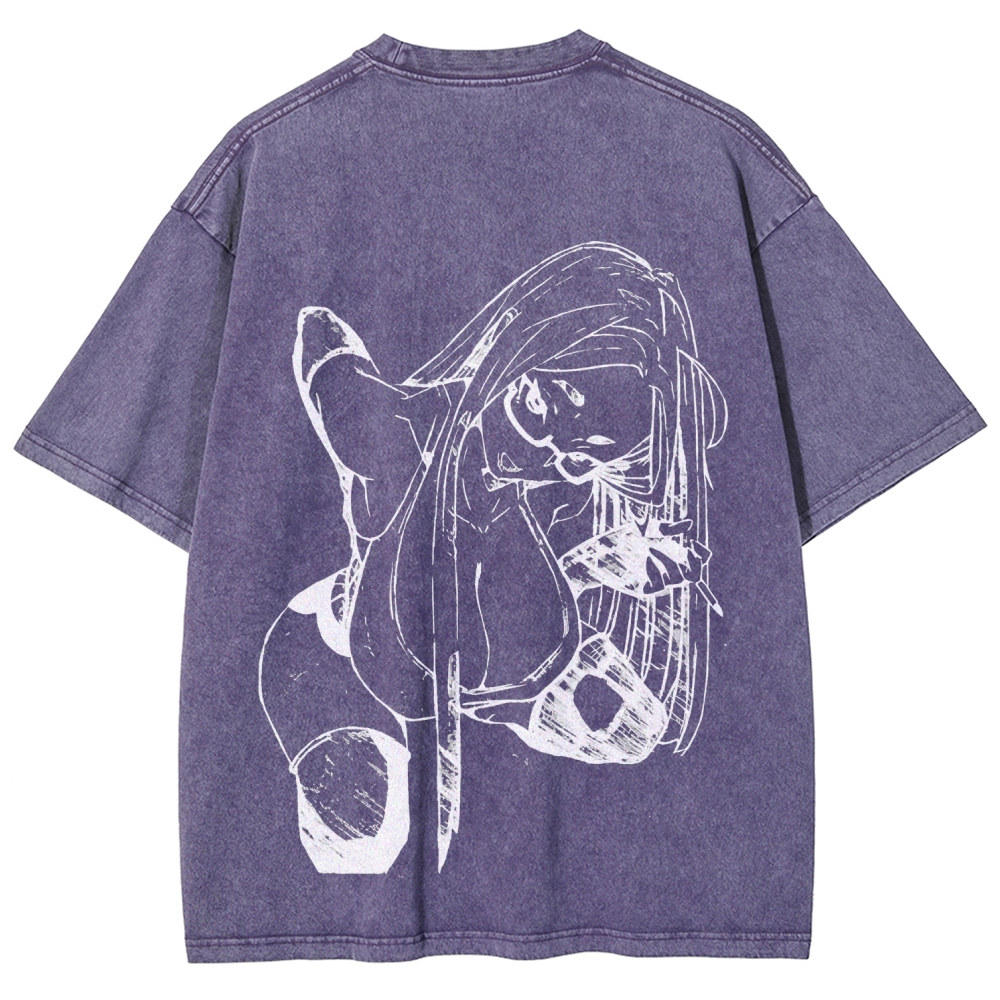 Dandadan Seiko Ayase Unisex Fit Washed T-Shirt 2509022555