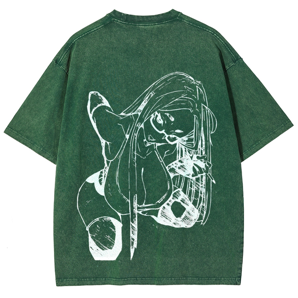 Dandadan Seiko Ayase Unisex Fit Washed T-Shirt 2509022555