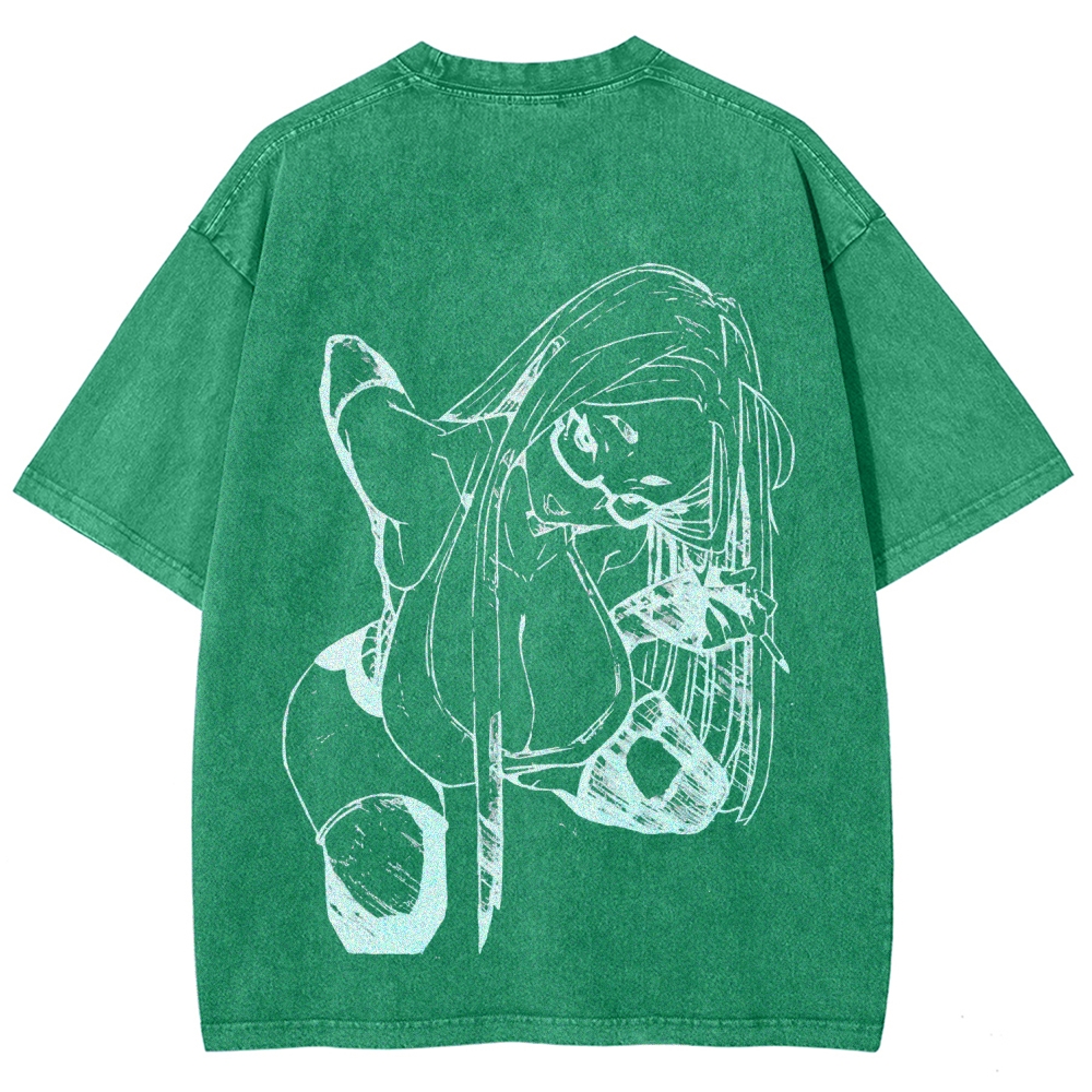 Dandadan Seiko Ayase Unisex Fit Washed T-Shirt 2509022555