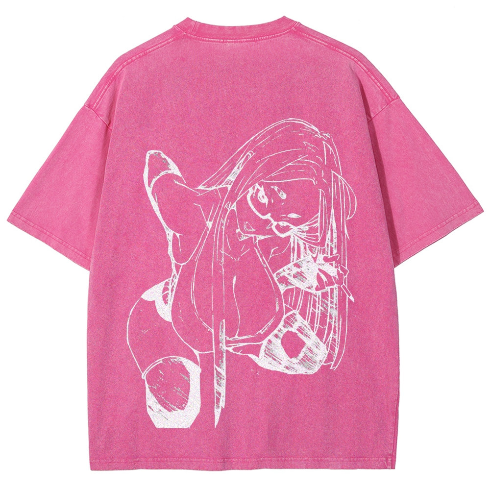 Dandadan Seiko Ayase Unisex Fit Washed T-Shirt 2509022555