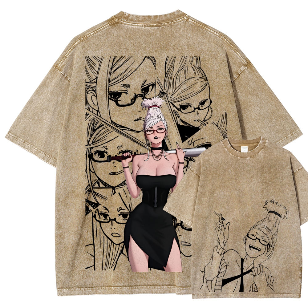 Dandadan Seiko Ayase Unisex Fit Washed T-Shirt 2509022561