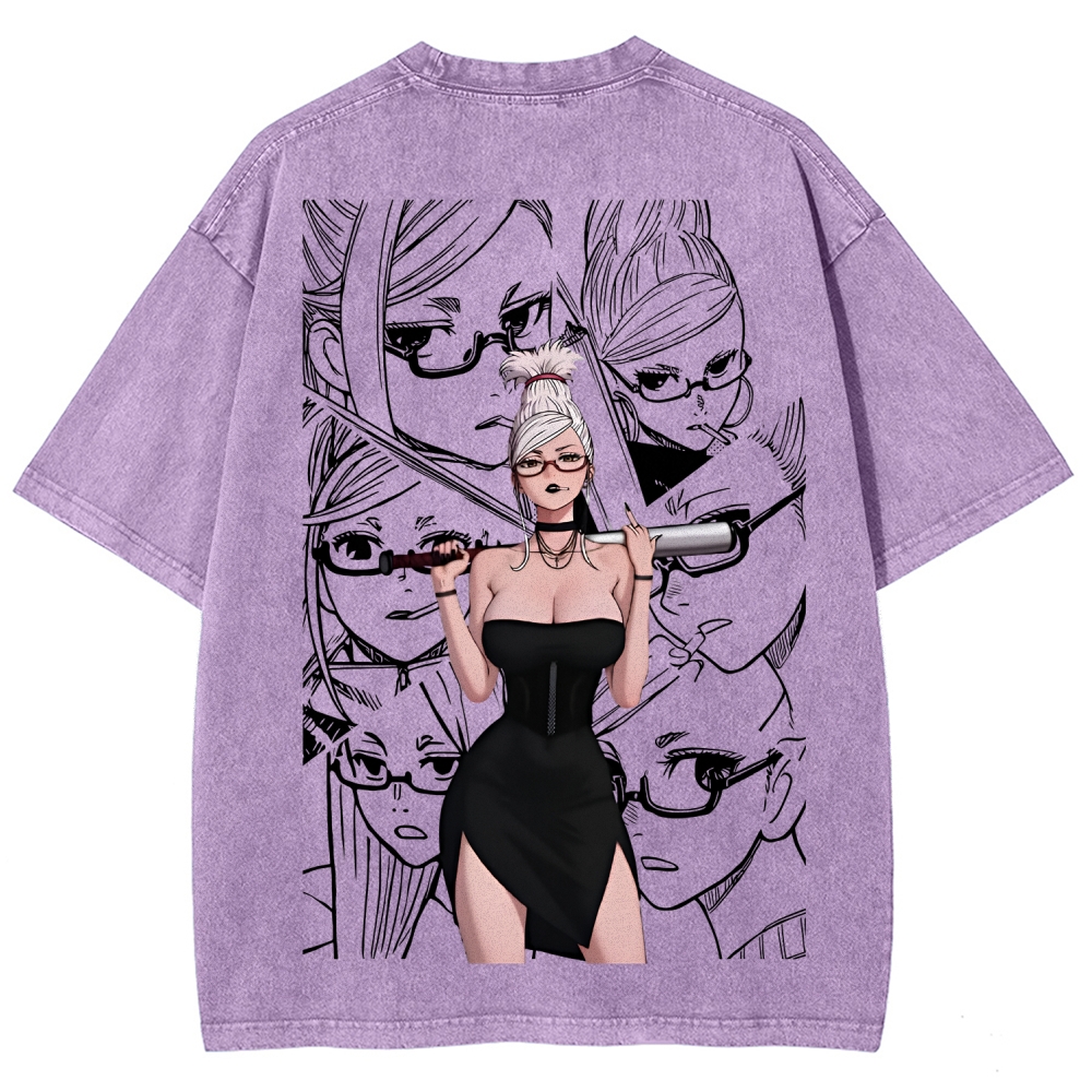 Dandadan Seiko Ayase Unisex Fit Washed T-Shirt 2509022561