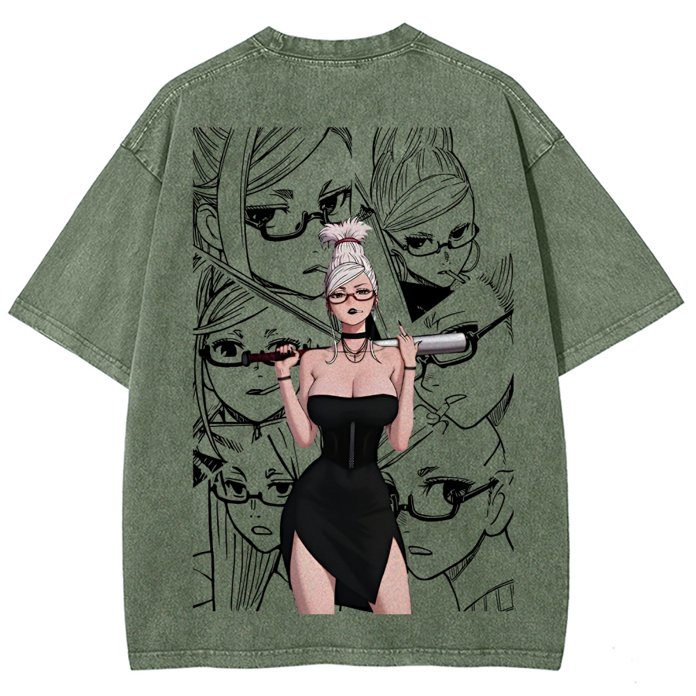 Dandadan Seiko Ayase Unisex Fit Washed T-Shirt 2509022561