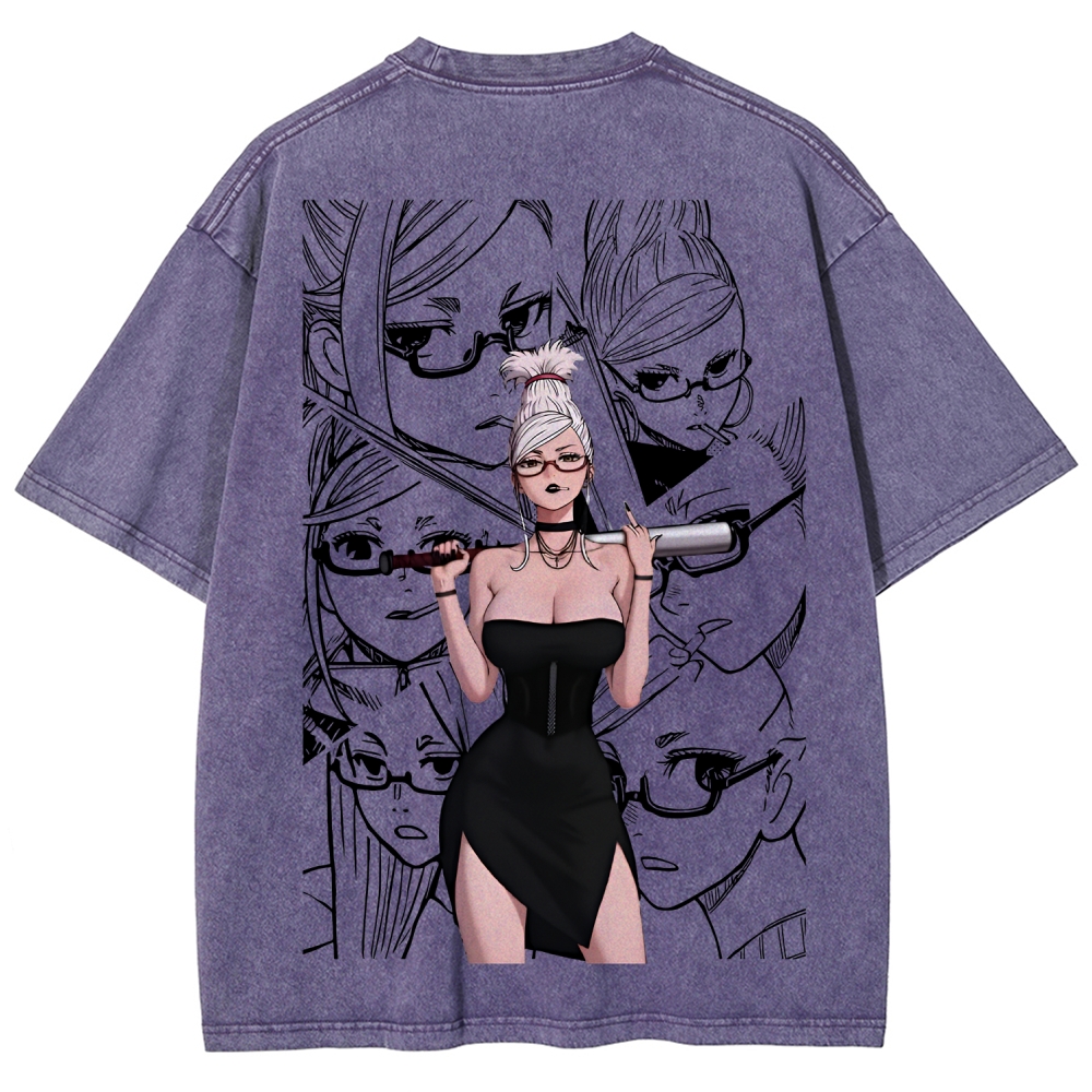 Dandadan Seiko Ayase Unisex Fit Washed T-Shirt 2509022561