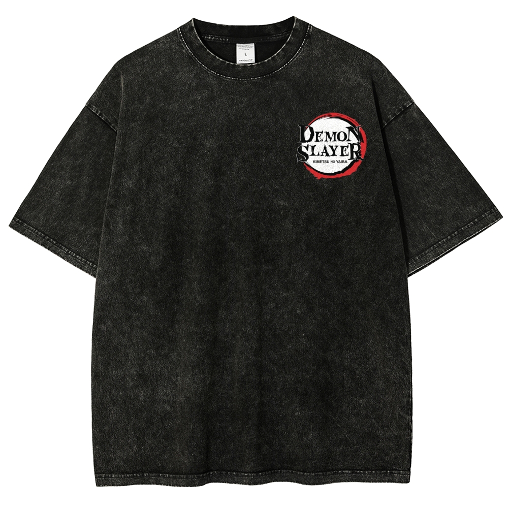 Demon Slayer Unisex Fit Washed T-Shirt 2509022796