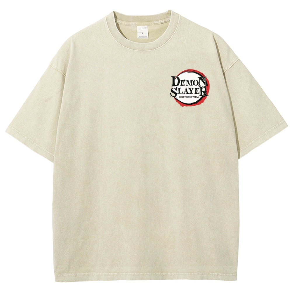 Demon Slayer Unisex Fit Washed T-Shirt 2509022796