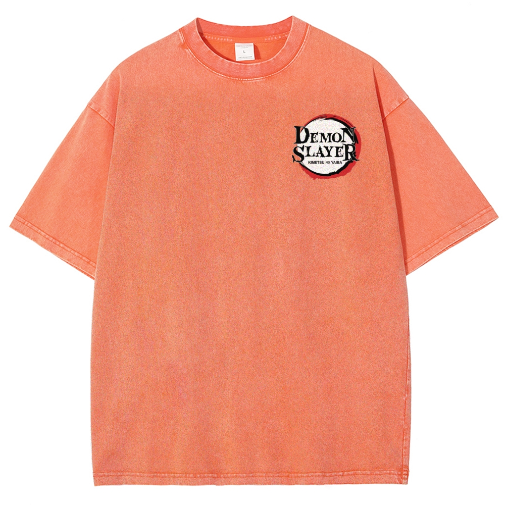 Demon Slayer Unisex Fit Washed T-Shirt 2509022796