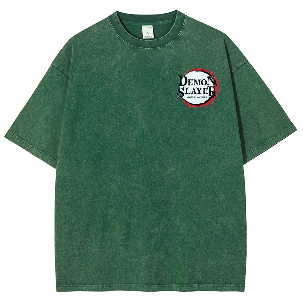 Demon Slayer Unisex Fit Washed T-Shirt 2509022796