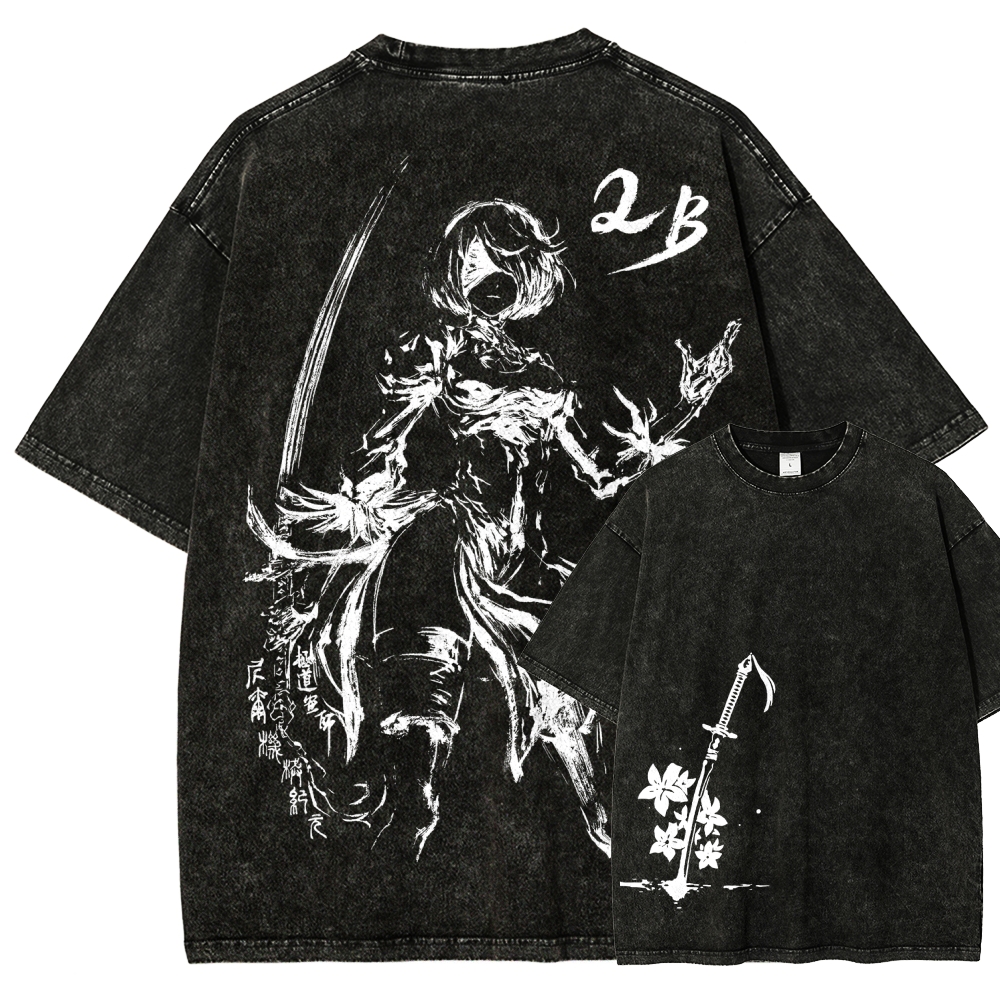 Nier: Automata Unisex Fit Washed T-Shirt 2510000877