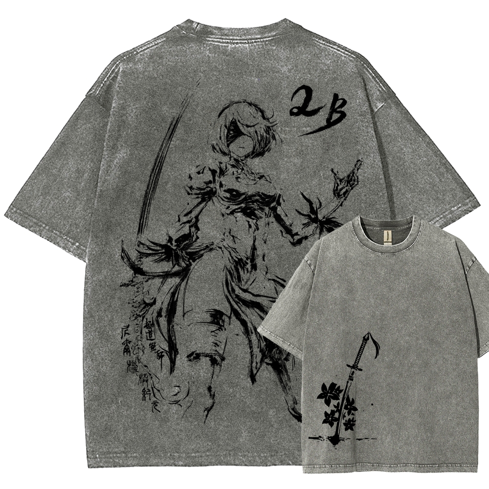 Nier: Automata Unisex Fit Washed T-Shirt 2510000877