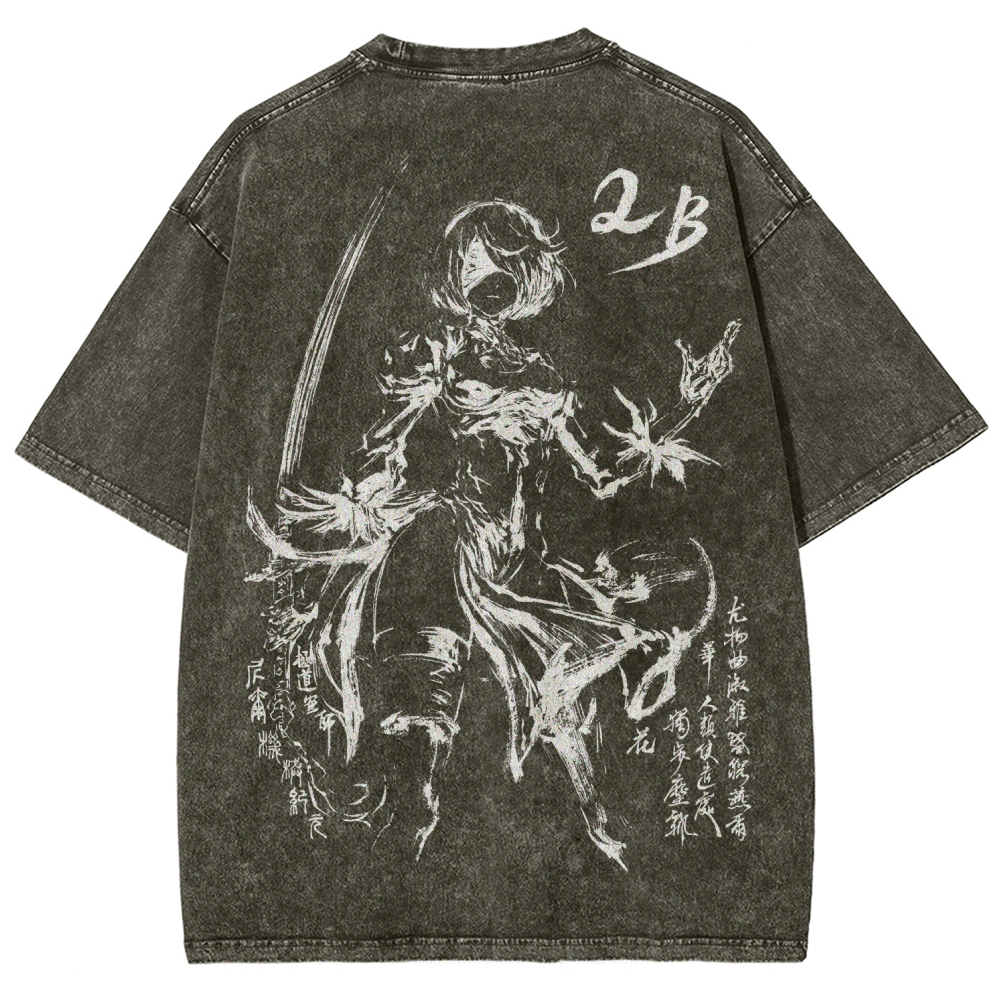 Nier: Automata Unisex Fit Washed T-Shirt 2510000877