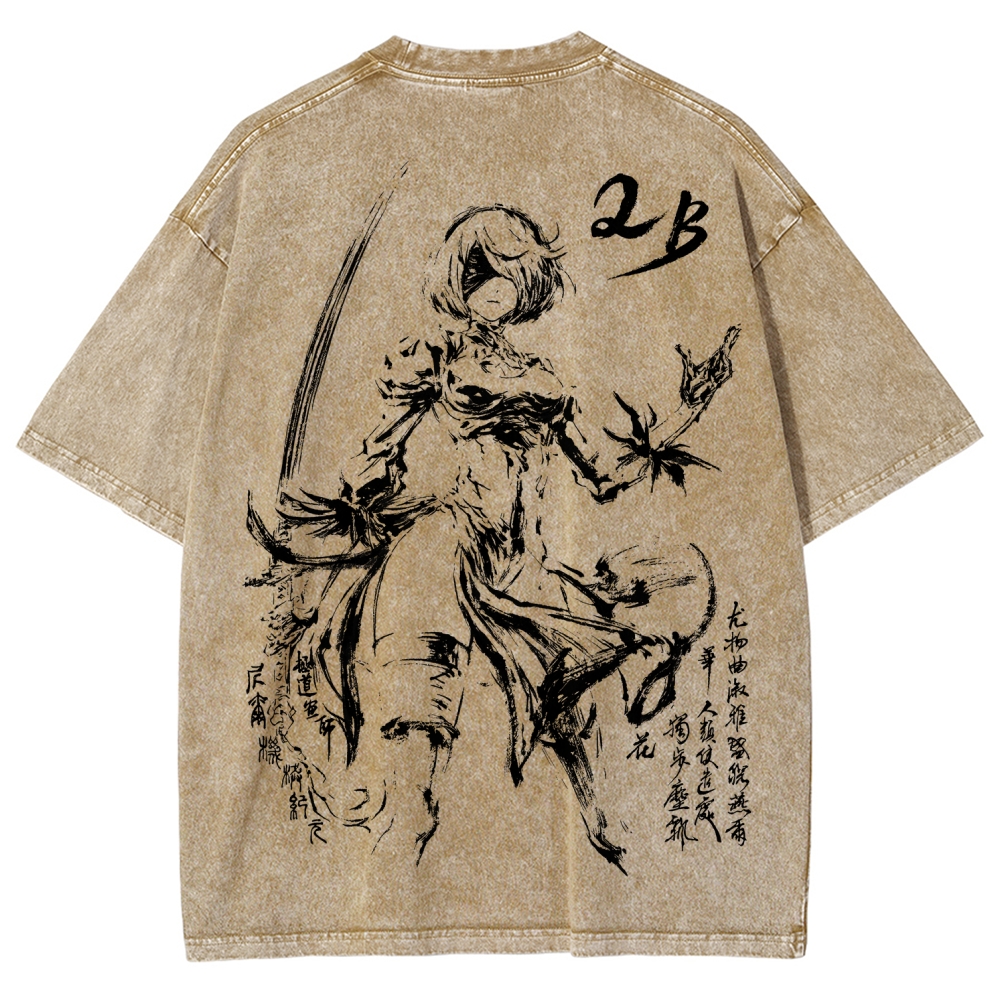 Nier: Automata Unisex Fit Washed T-Shirt 2510000877