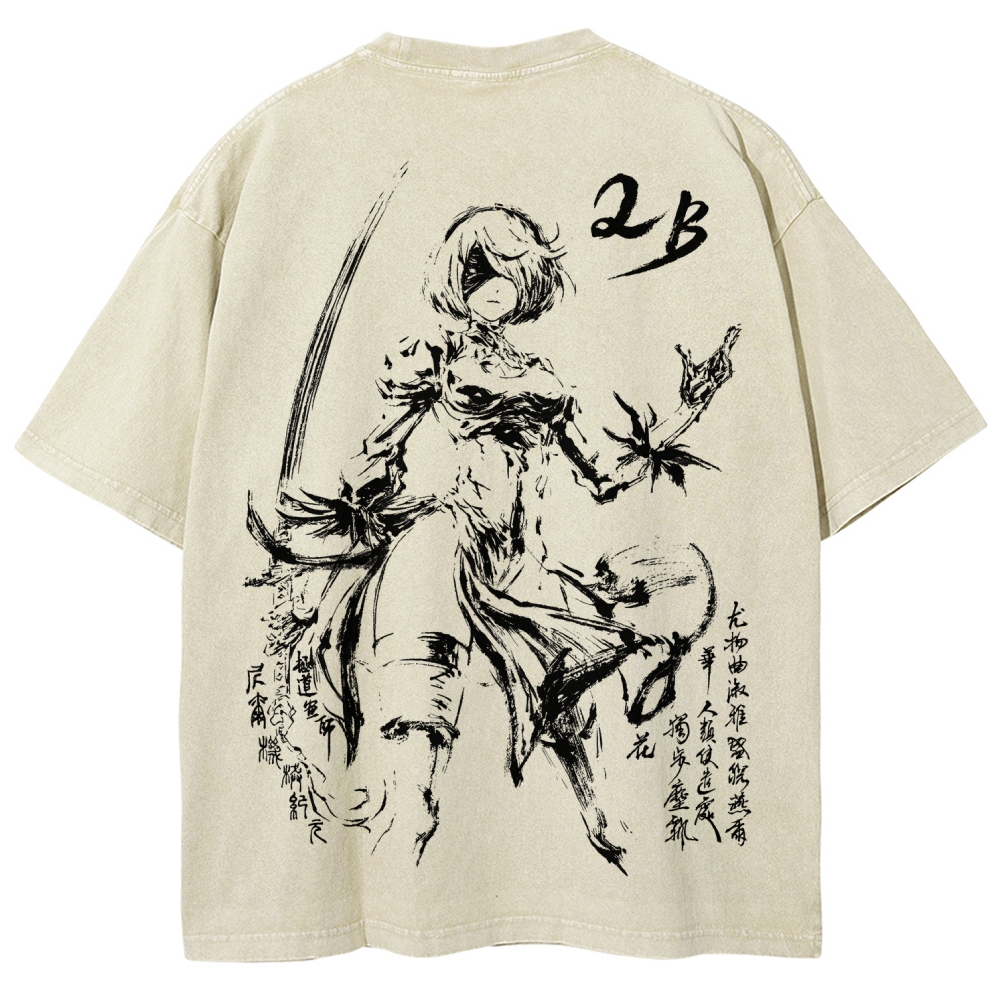 Nier: Automata Unisex Fit Washed T-Shirt 2510000877