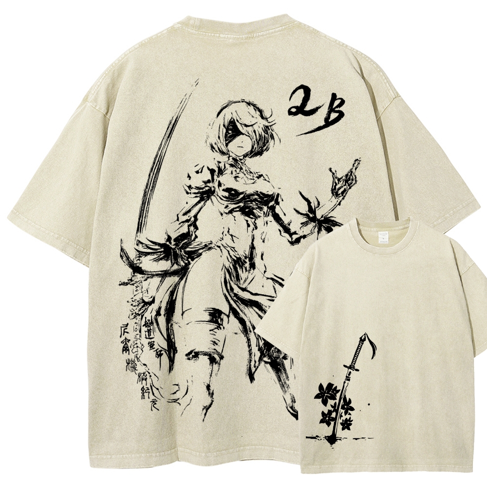 Nier: Automata Unisex Fit Washed T-Shirt 2510000877