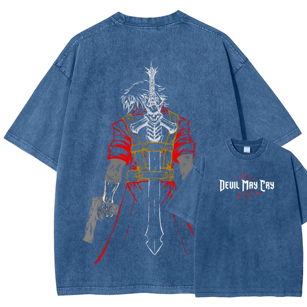 Devil May Cry Unisex Fit Washed T-Shirt 2510001648