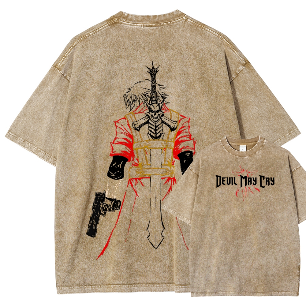 Devil May Cry Unisex Fit Washed T-Shirt 2510001648