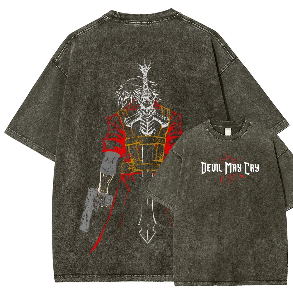 Devil May Cry Unisex Fit Washed T-Shirt 2510001648