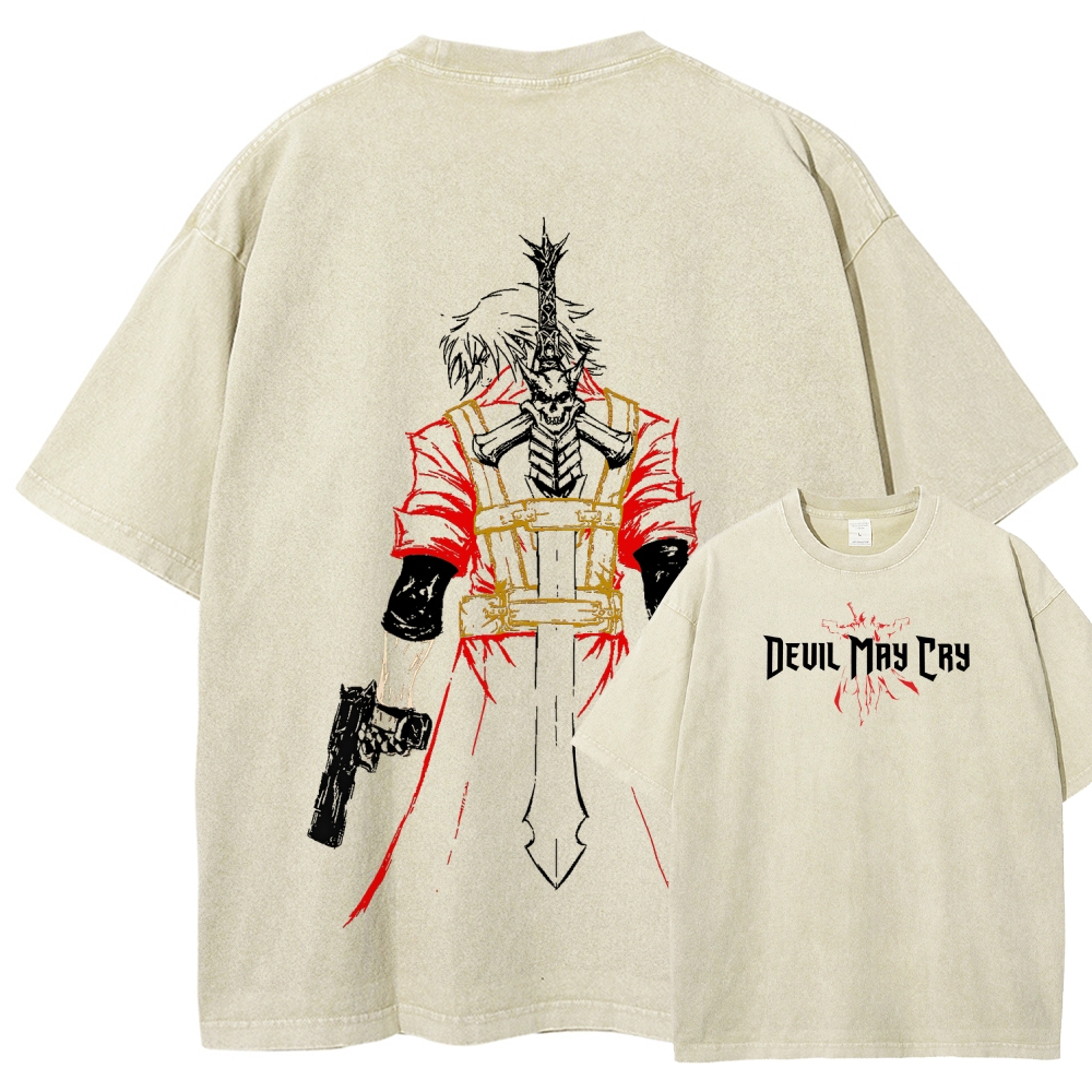 Devil May Cry Unisex Fit Washed T-Shirt 2510001648