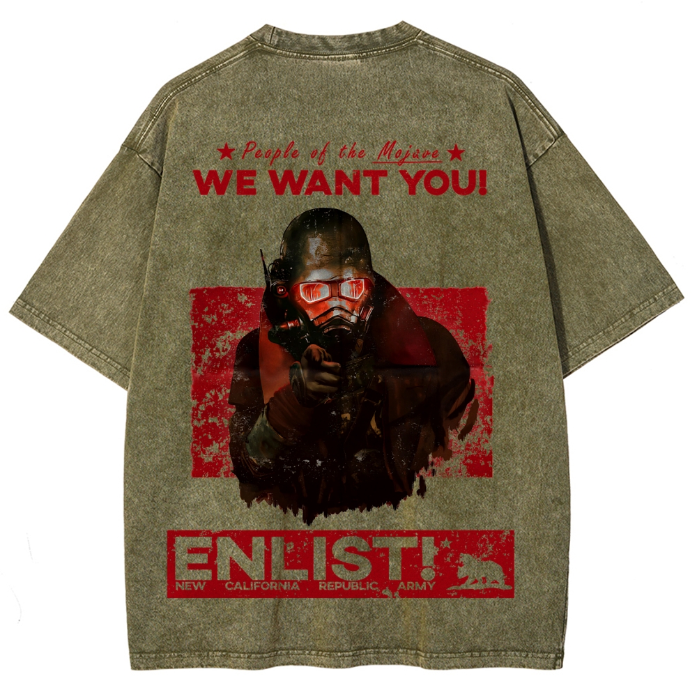 Unisex Fit Washed T-Shirt 2510002004