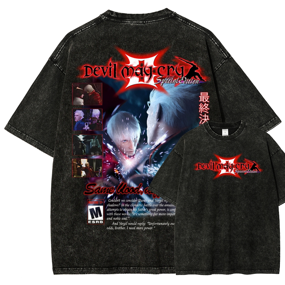 Devil May Cry Unisex Fit Washed T-Shirt 2510003870