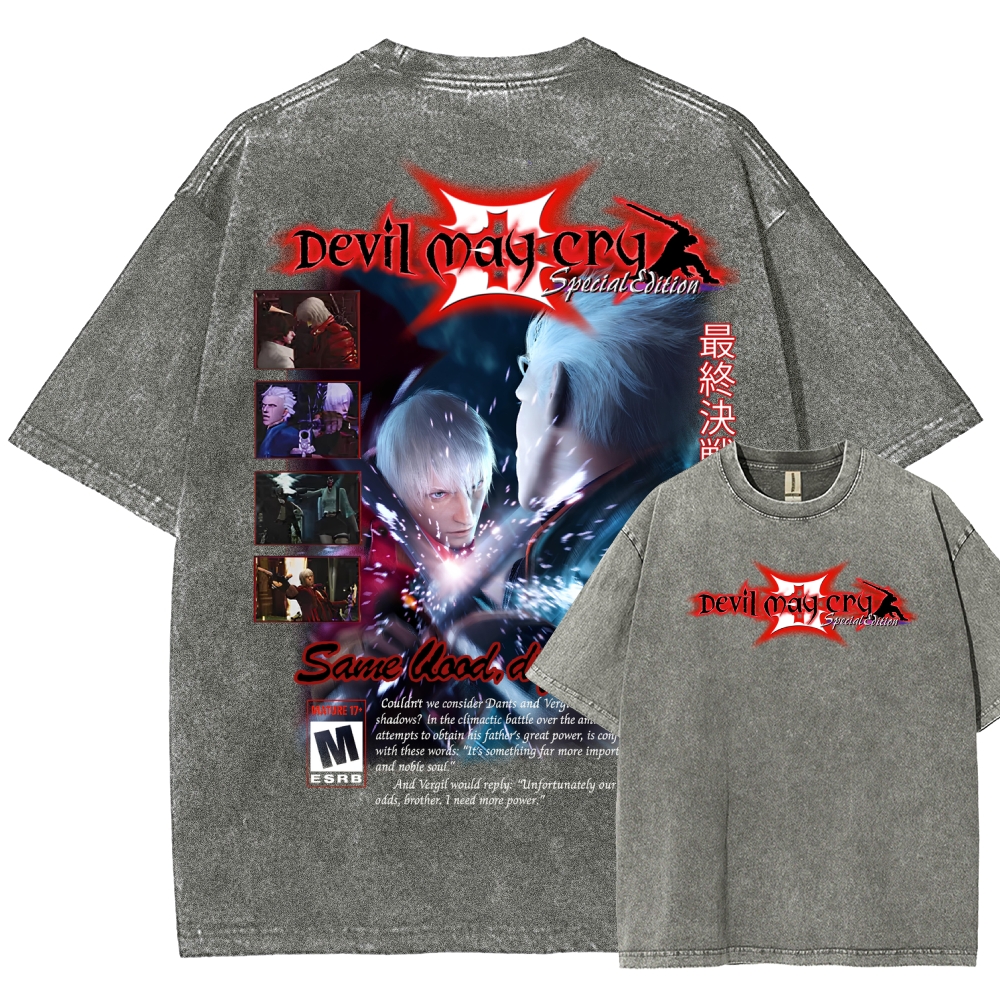 Devil May Cry Unisex Fit Washed T-Shirt 2510003870