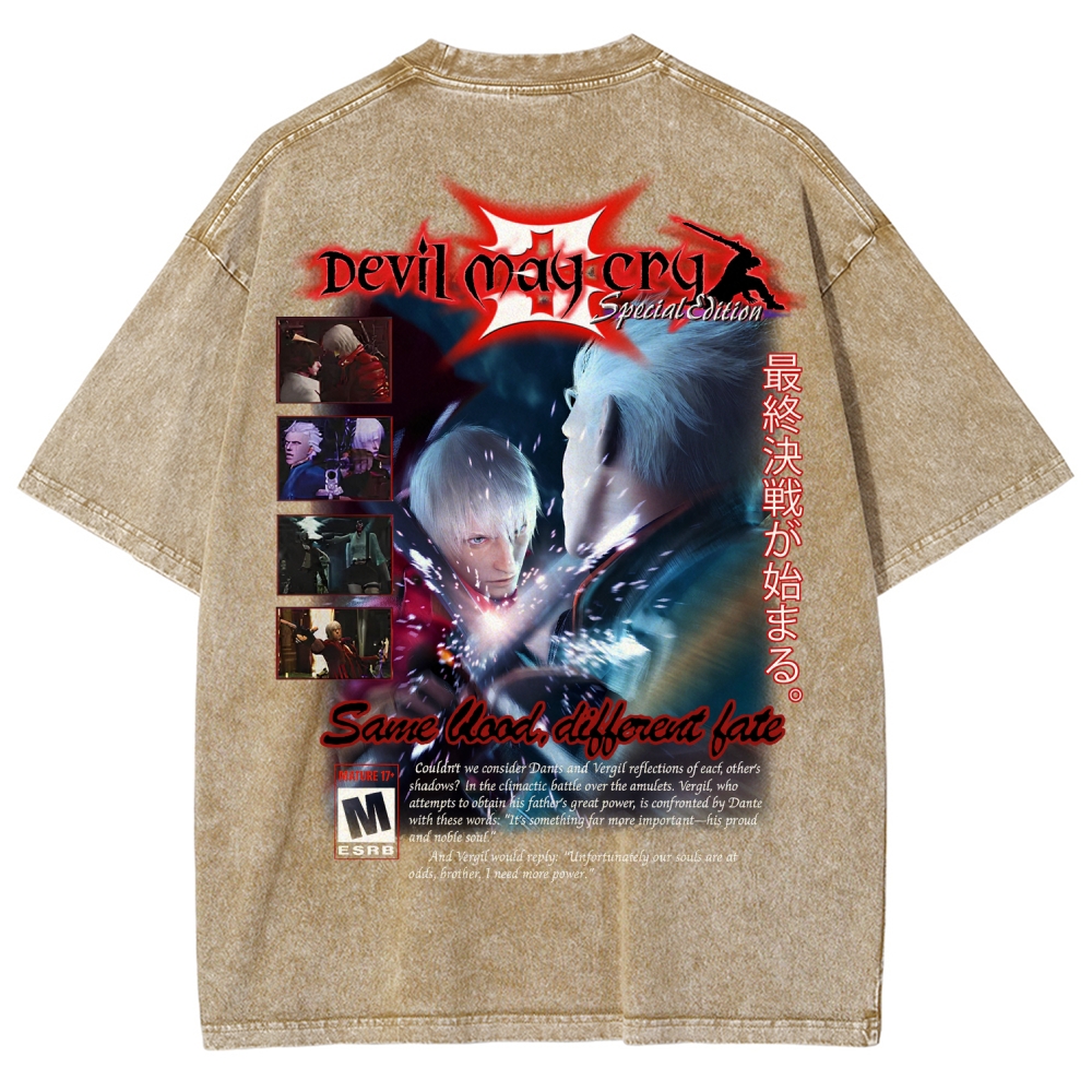 Devil May Cry Unisex Fit Washed T-Shirt 2510003870