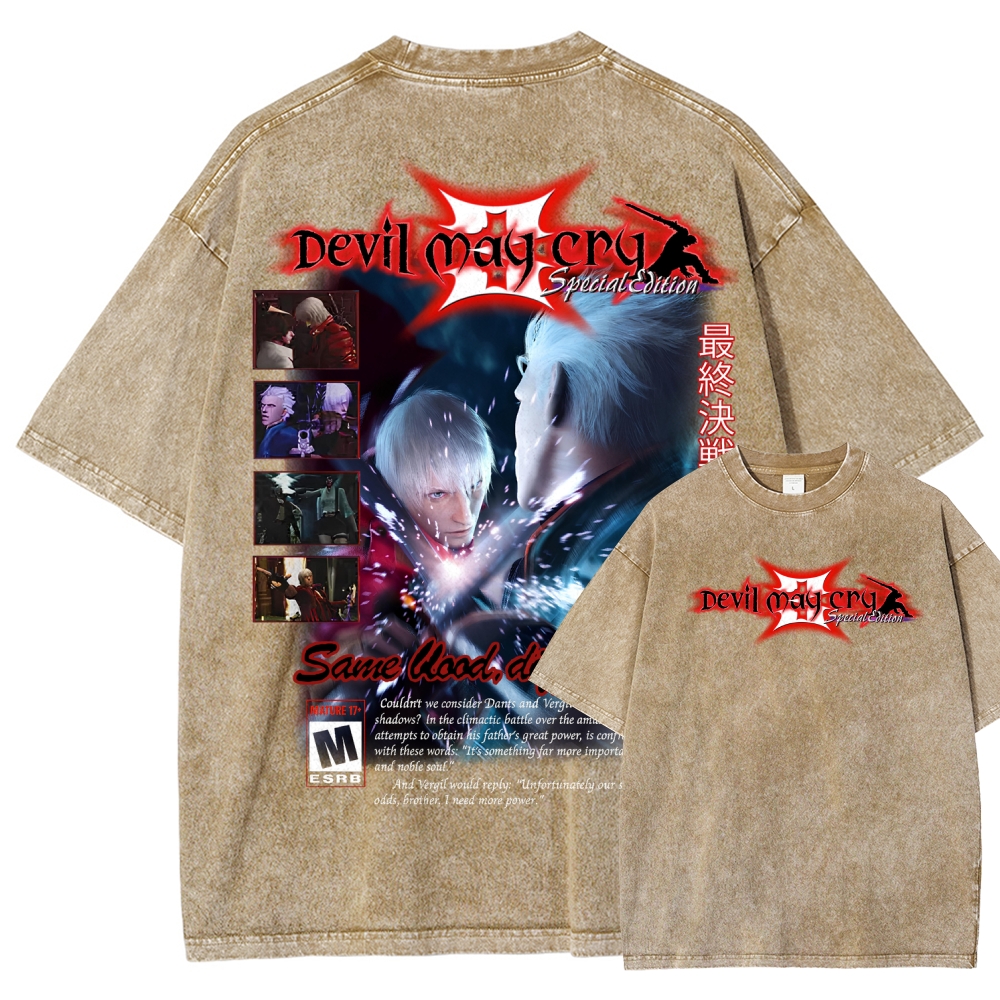 Devil May Cry Unisex Fit Washed T-Shirt 2510003870