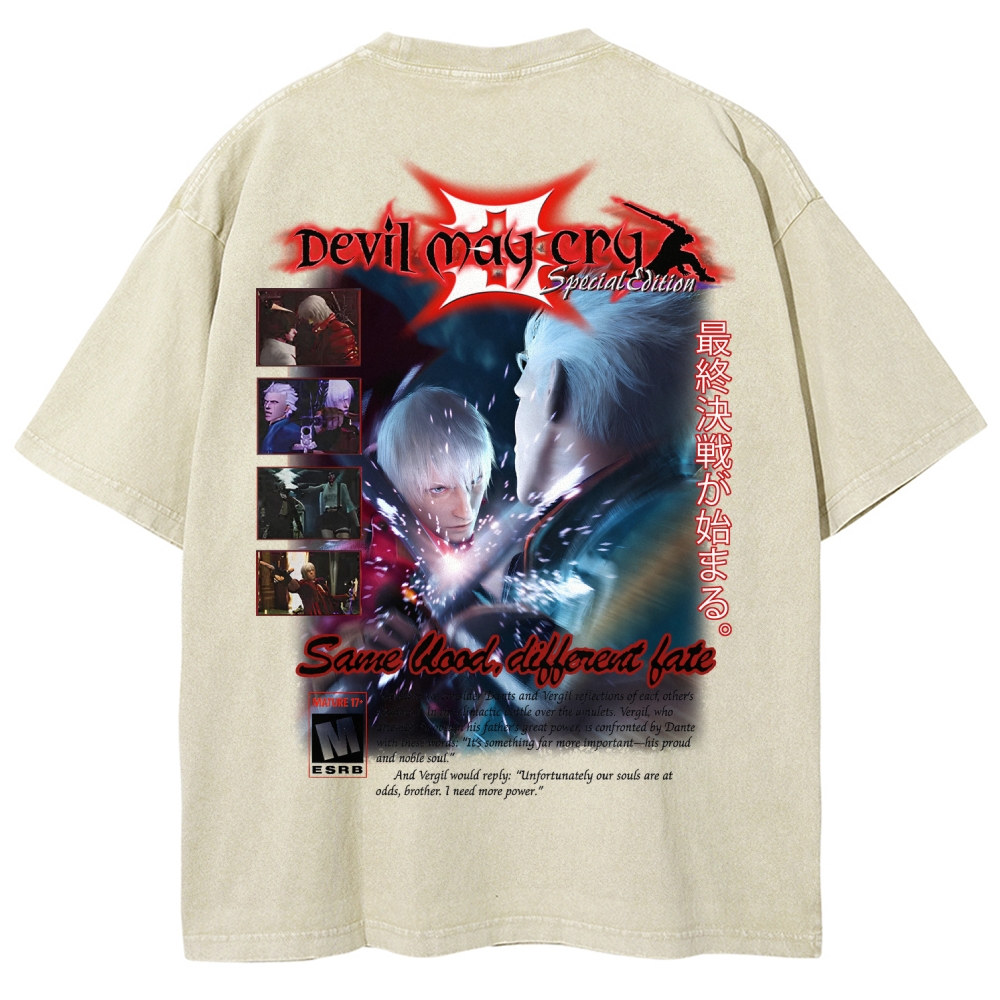Devil May Cry Unisex Fit Washed T-Shirt 2510003870