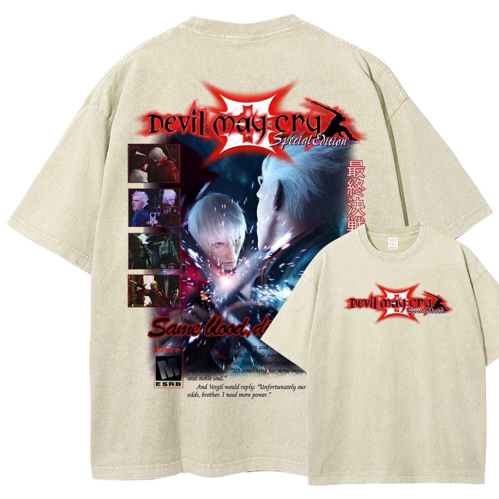Devil May Cry Unisex Fit Washed T-Shirt 2510003870