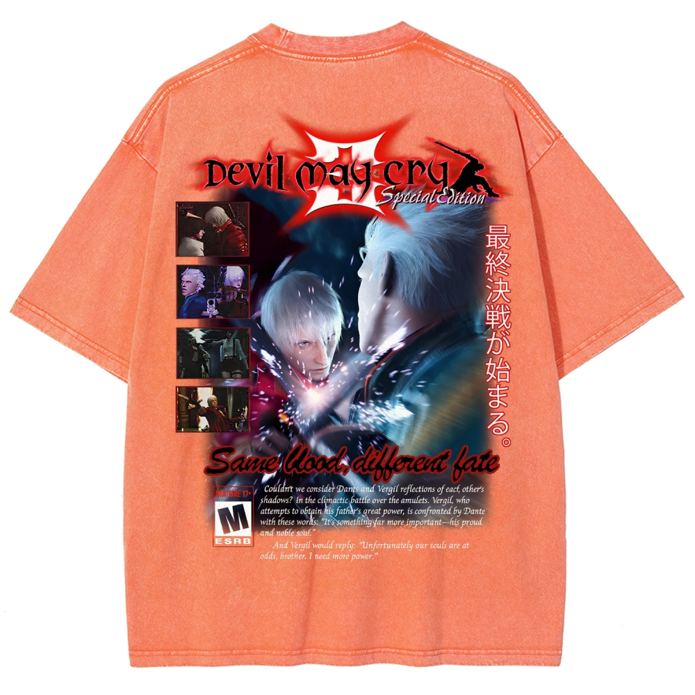 Devil May Cry Unisex Fit Washed T-Shirt 2510003870