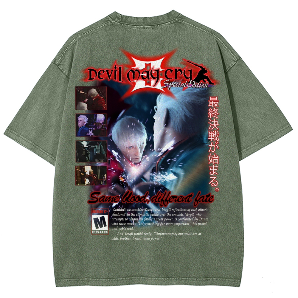 Devil May Cry Unisex Fit Washed T-Shirt 2510003870
