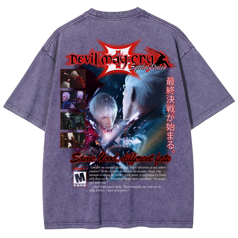 Devil May Cry Unisex Fit Washed T-Shirt 2510003870