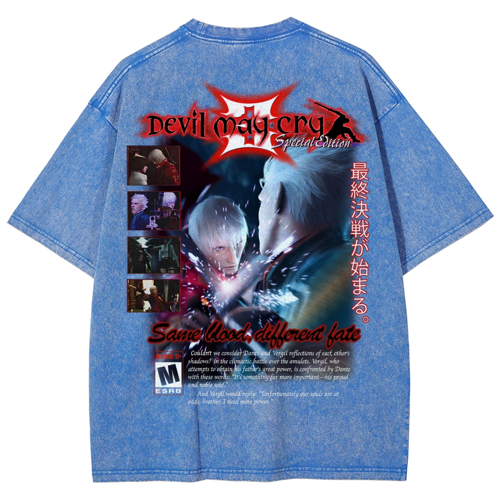 Devil May Cry Unisex Fit Washed T-Shirt 2510003870