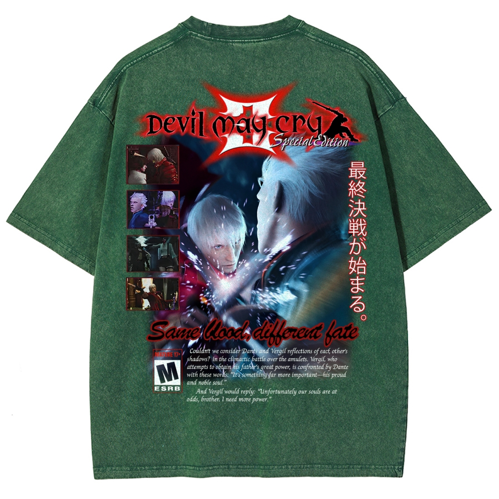 Devil May Cry Unisex Fit Washed T-Shirt 2510003870