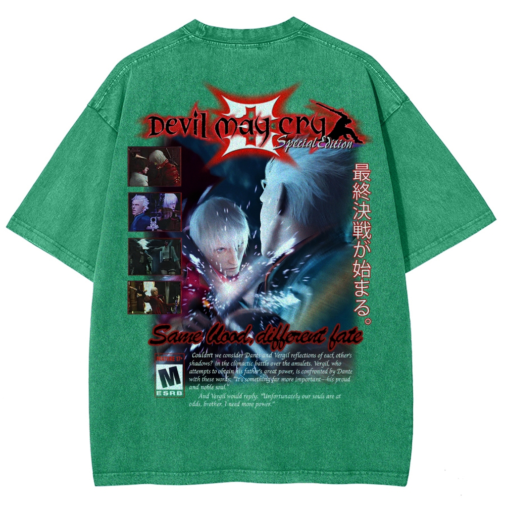Devil May Cry Unisex Fit Washed T-Shirt 2510003870