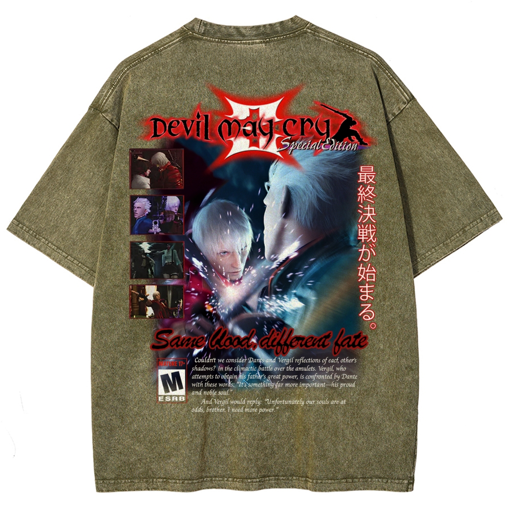 Devil May Cry Unisex Fit Washed T-Shirt 2510003870