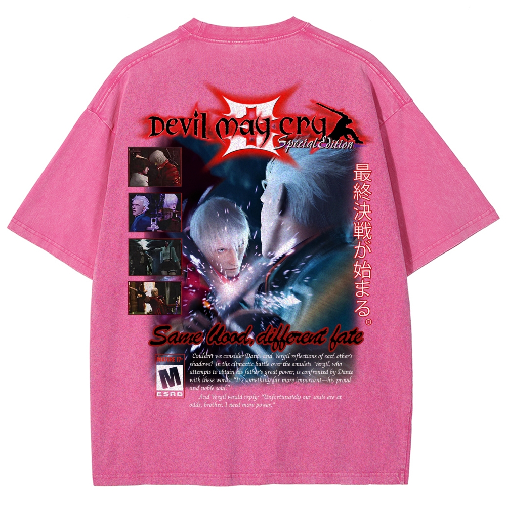 Devil May Cry Unisex Fit Washed T-Shirt 2510003870