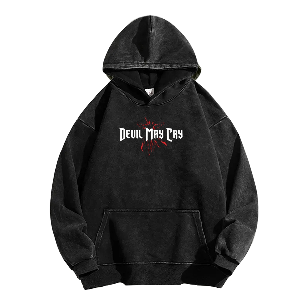 Devil May Cry Casual Washed Hoodie 2510004324