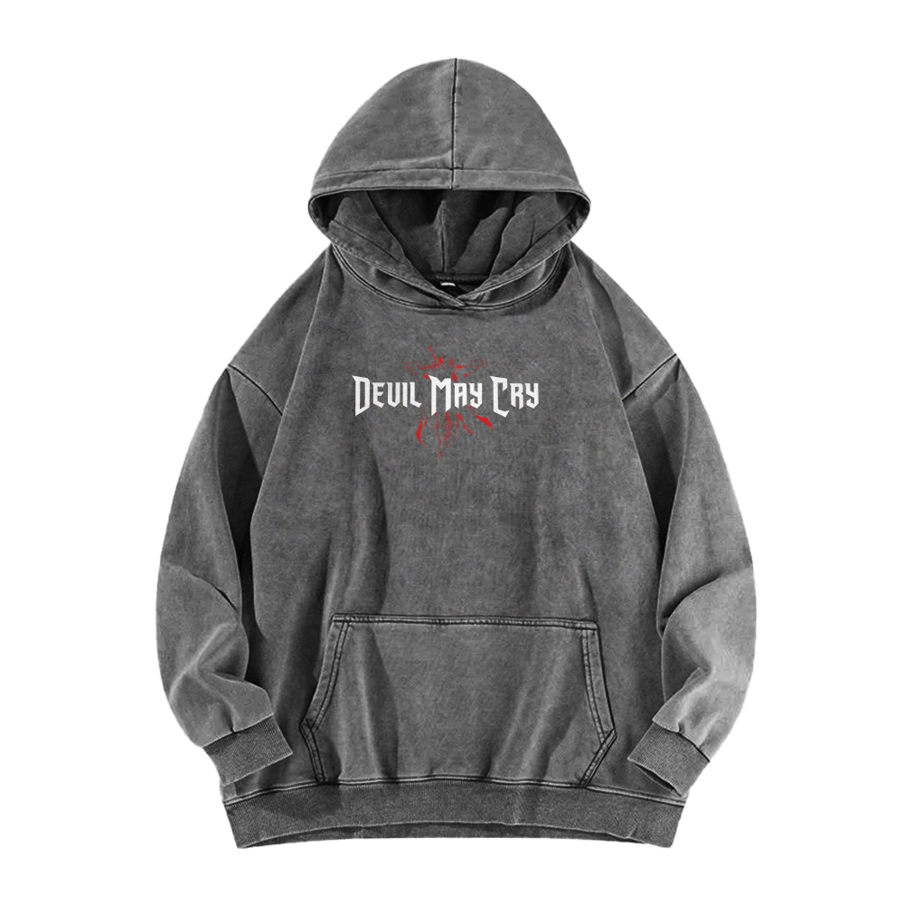 Devil May Cry Casual Washed Hoodie 2510004324