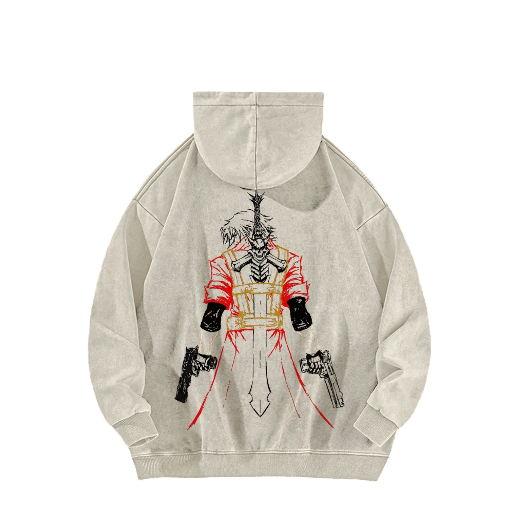 Devil May Cry Casual Washed Hoodie 2510004324