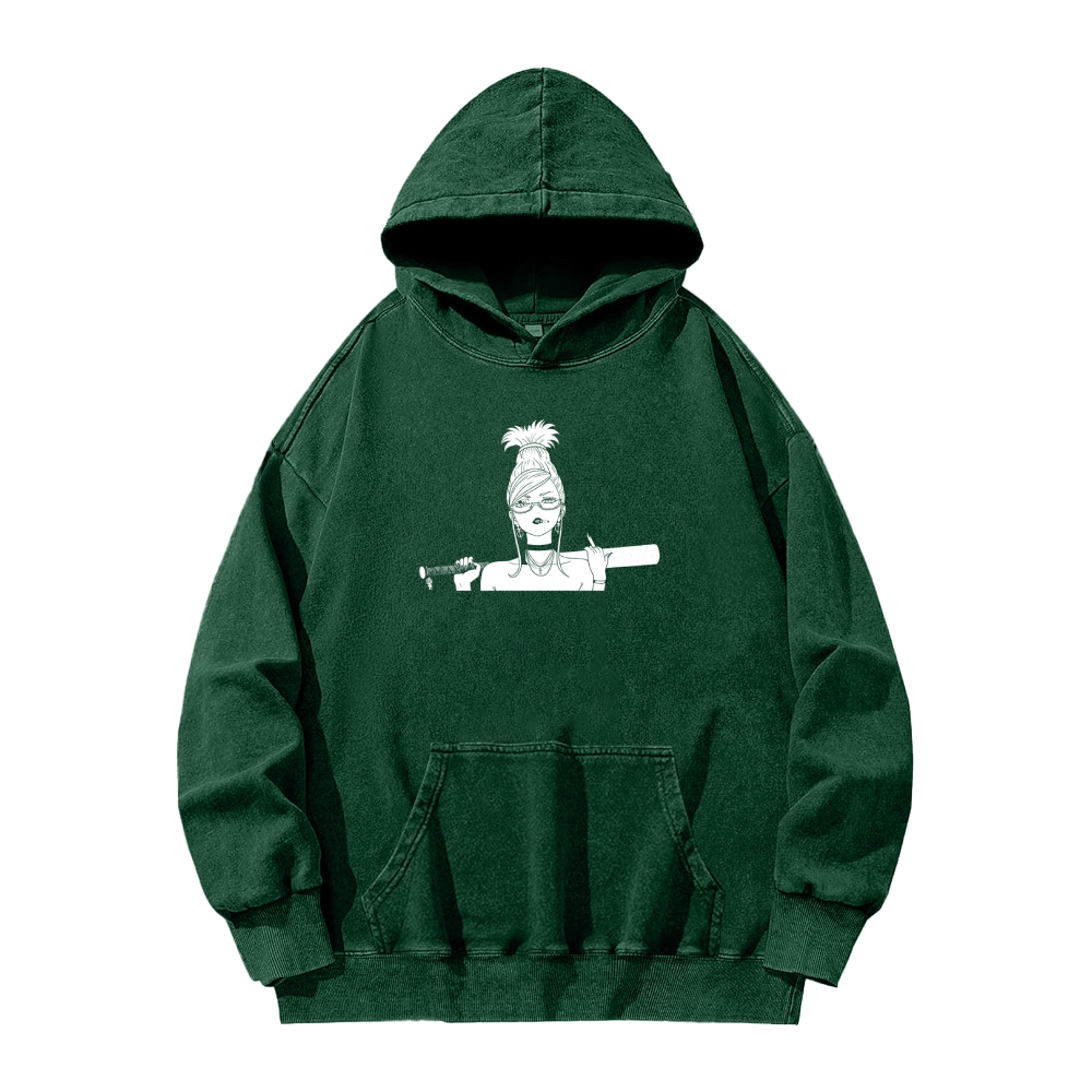 Dandadan Casual Washed Hoodie 2510004415