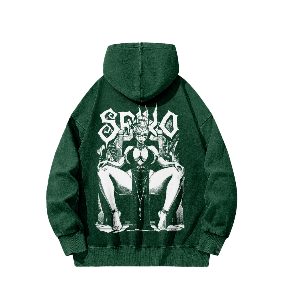 Dandadan Casual Washed Hoodie 2510004415