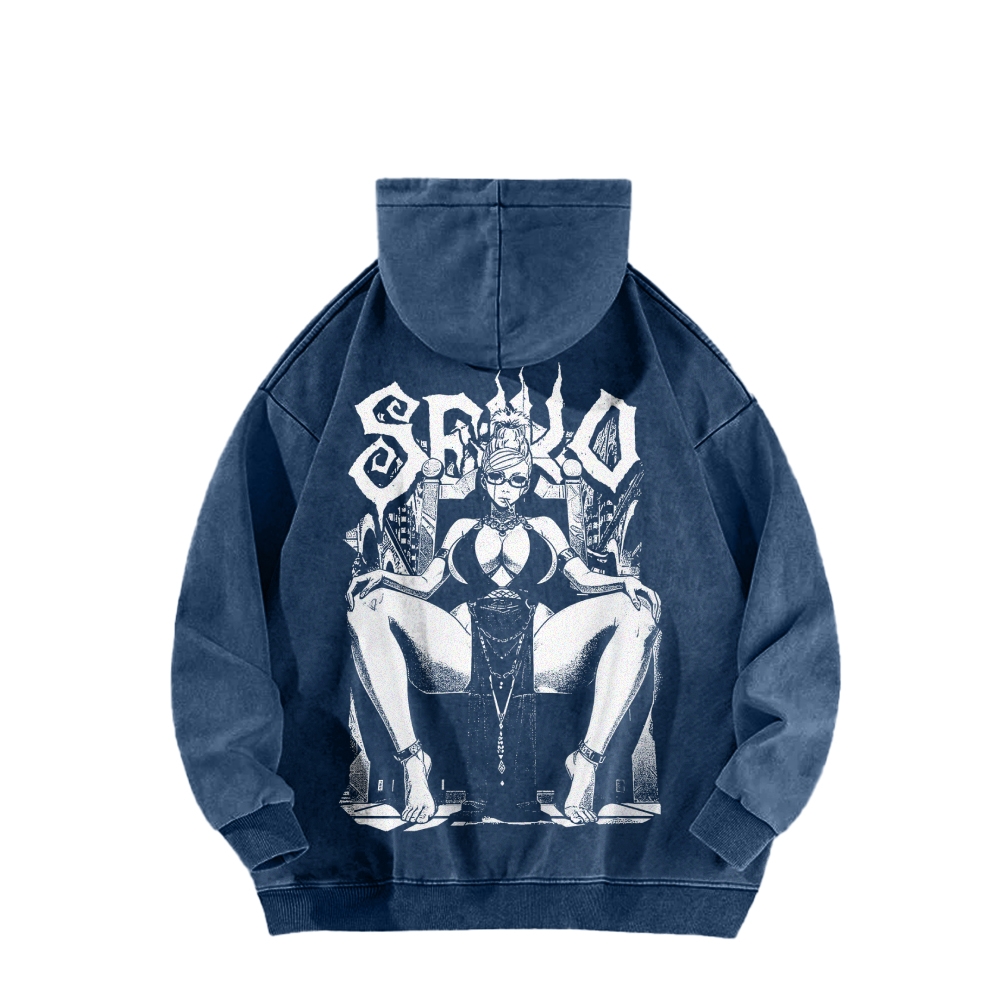 Dandadan Casual Washed Hoodie 2510004415