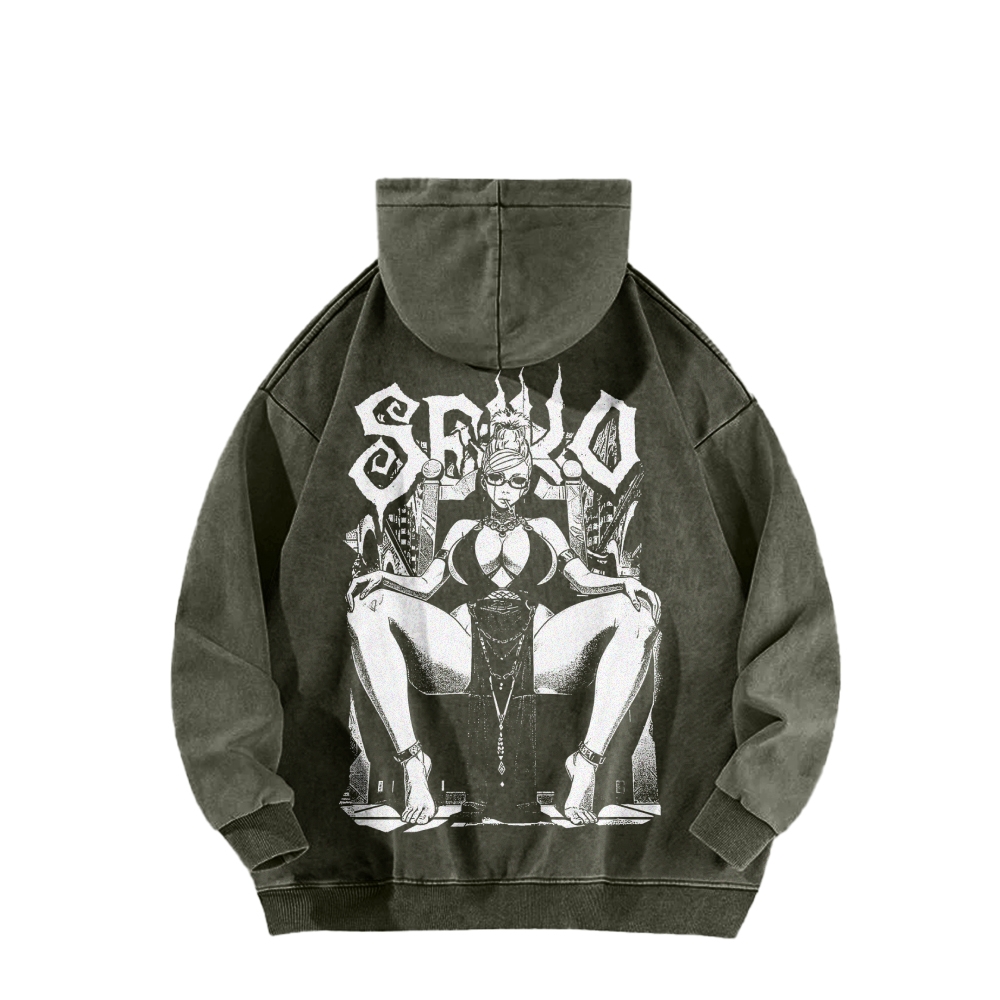 Dandadan Casual Washed Hoodie 2510004415